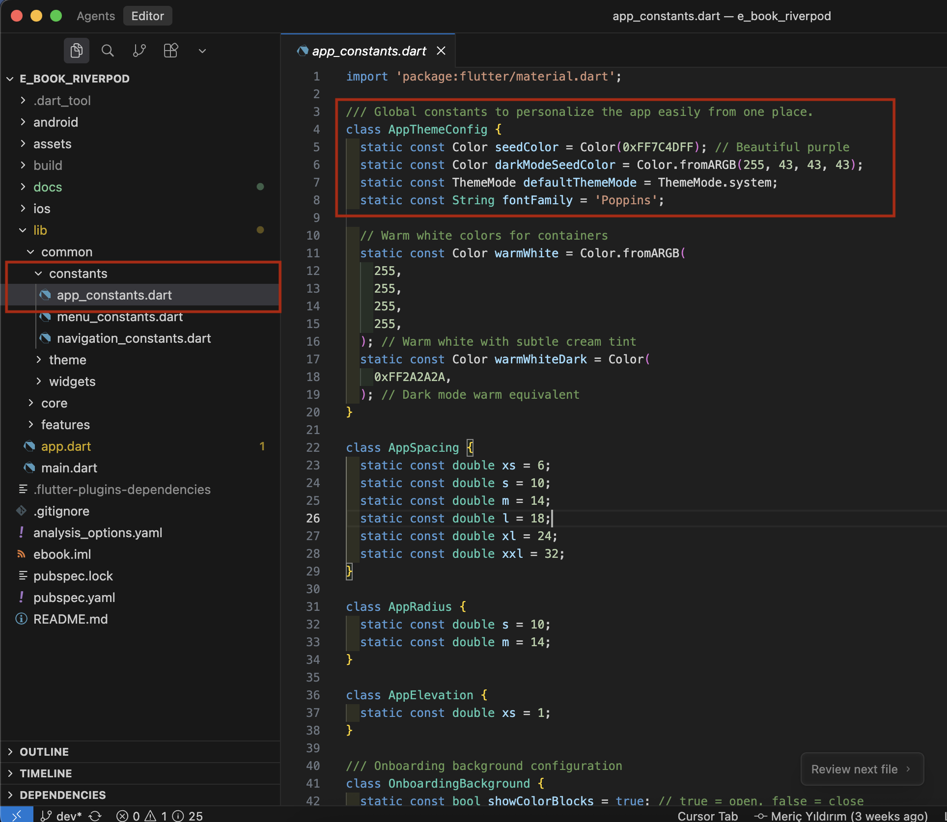 App Constants Configuration
